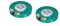 QUARKZMAN 16 Ohm 0.25W Rund Interne Magnet Lautsprecher x 2Stk Plastik Schale für Hause Audio Video Geräte [ Aluminum Metall Plastik ]