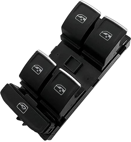 MCamooer 5G0959857 Interruptor Mando Elevalunas para Golf Mk7 Arteon Passat Touran Botonera de Elevalunas 5G0959857B Pulsador Ventana Compatible con Seat Leon Ateca Ibiza 5G0959857C