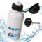 timalo® Aluminium Trinkflasche für Kinder personalisiert mit Namen | auslaufsichere Edelstahl Fußball Sportflasche Kindergarten Geschenk für Jungen und Mädchen 600mLB3 | Fußball blau