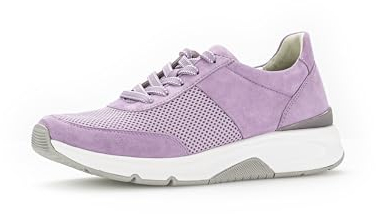 Gabor Damen Low-Top Sneaker, Frauen Halbschuhe,Freizeitschuhe,Turnschuhe,Laufschuhe,schnürschuhe,schnürer,New Flieder,38.5 EU / 5.5 UK