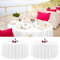2er-Pack runde Tischdecken, 229 cm, weiße runde Tischdecke, knitterfrei, waschbar, weiße Tischdecken, Polyester-Stoff-Tischdecke für Hochzeit, Party, Restaurant, Buffettisch