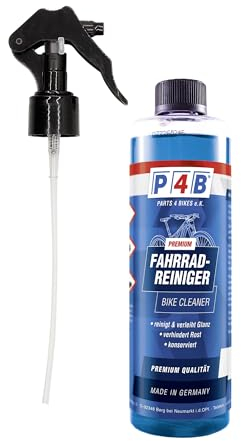 P4B | Fahrradreiniger mit Sprühkopf - 500 ml Flasche | Verhindert Rostansatz und erleichtert die regelmäßige Pflege | Ideale Fahrradreinigung und Pflege