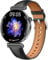 Knauermann PRO 3 Mini (2024) Schwarz - Gesundheitsuhr Smartwatch mit Telefoniefunktion - EKG + HRV und SOS Funktion - AMOLED Display - BT Bluetooth - Schlafapnoe - Rindslederband Schwarz, 14-24,rund