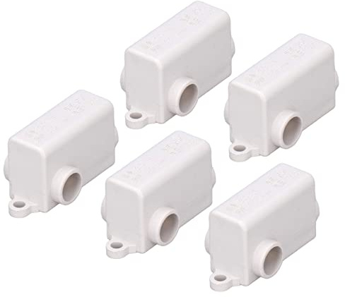 5 Stück T-Verbinder Kabelverbinder, Schraubklemmenblock 1000V/80A (ZKT16) – für 2,5–16 mm² Draht | T-Typ Splitter, Spleißklemme | Steckdosen, Auto, Lüfter, Elektroinstallation