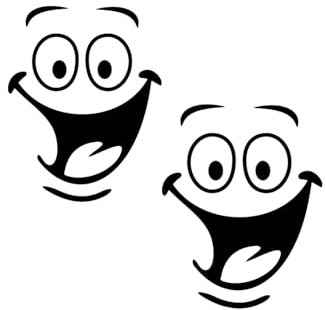 2pcs Smiley Face Toilet Sticker,Bathroom Wall Stickers,Funny Car Stickers,Waterproof Toilet Seat Sticker,Car Stickers and Decals,Toilet Wall Art Sticker Vinyl Decals for Toilet Seat,Bathroom and Car