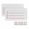 Set di 2 griglie di ventilazione per camper, in plastica ABS, rettangolari, per prese d'aria, per barche, yacht, camper, accessori di ventilazione (bianco)