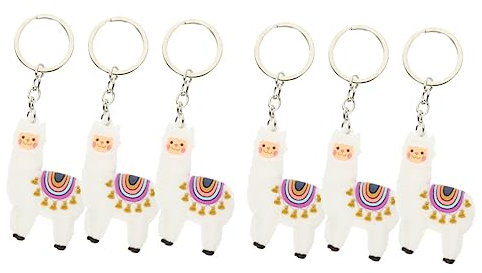 TOYANDONA 6stücke Alpaka Schlüsselanhänger Lustige Tier Für Taschen Rucksäcke Und Autoschlüssel Als Für Frauen Und Dekorative Schlüsselring Charms