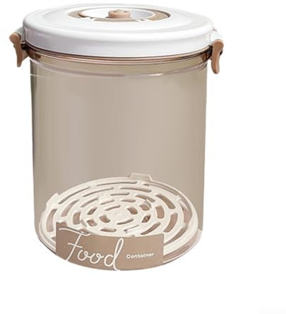 Hasaller Food Vacuum Storage Box Container Sets Food Vacuum Storage Boxes Sealed Fresh-Keeping Food Dispensers Large Food Container Sealed Food Dispenser for Longer Freshness Storage Box(Round 1.45L)