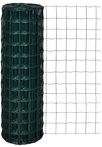 Xichuzi Gartenzaun Maschendraht Gitterzaun Schweißgitter, Maschendrahtzaun, Zaun Maschendraht, Gartenzaun, Hasendraht, Wühlmausgitter, Drahtgitter, Stacheldraht, 10x1,2m