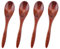 4uds Cucharas Pequeñas de Madera, 14,5cm Cucharillas de Madera para Miel Utensilios de Madera para Servir Cucharas de Miel para Té Cucharas de Madera para Comer Miel Té Café Postres