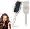 Yeria Lockenbürste Curly Hair Brush,Curl Define Stylingbürste- Bounce Curl Brush,Ideal für Locken & Volumen Styling (Hellbeige)