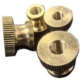 Brass Step Thumb Nut Knurled Hand Copper Tighten Nut M3 M4 M5 M6 m8 brass 5pcs(M3)