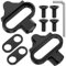 Ambienden SPD Cleats for Road Cycling Shoes | 2-Bolt KEO-Compatible Design | Durable Cleats Compatible with SPD SL Pedals | Ideal for Indoor Training, Outdoor Biking & Commuting (Black)