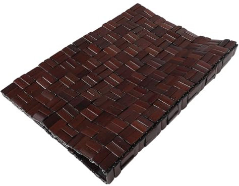 VALICLUD Tapis Salle De Bain Bambou Antidérapant Tapis De Douche Pliable pour Maison Et Voyage pour Toilettes