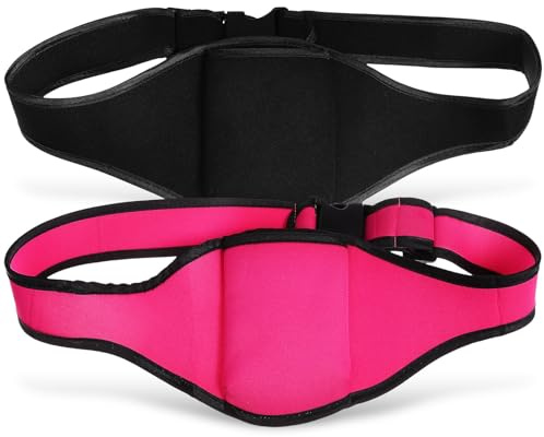 Alipis 2pcs Wireless Microphone Belt Carrier Pouches Neoprene Fitness Mic Belts with Sweat-Resistant Pocket for Running Yoga and Exercise Comfortable Waist Bag for Transmitter Storage