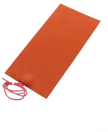 5V 80W Silikon Heizkissen Wasserdichte Heizmatte 100x200mm Elektrische Gummi Heizplatte für Bienenstock Heizung Batterie Warming Pad Kraftstofftank Heizung Aquarium Tank Tank