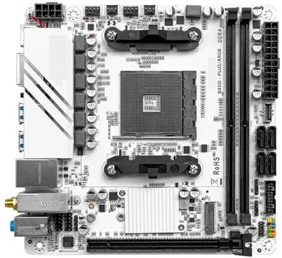 Carte mère B450 Compatible AM4, mémoire DDR4 1000/2000/3000/4000/5000 MHz, M.2 NVMe, B450I-PLUS/ARGB