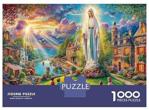 Miraculous Vision Puzzle mit 1000 Teilen, Fantasy Castle, Lernspiele, Deko-Puzzle aus 100 % recyceltem Karton, Geschenke für Männer & Erwachsene, 38 x 26 cm, 1000 Stück