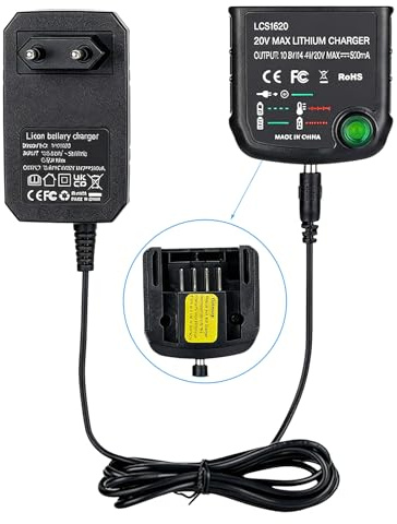 Chargeur 18 V/20 V compatible avec Black & Decker 18 V pour batterie lithium-ion Black & Decker BL2018 BL2018-XJ LBXR20-OPE LBXR20 LB20 LBX20 LBX4020 LB2X4020 LBXR2020-OPE BL1511 4 LBXRX. 16 kg