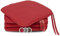 ZOLLNER 4er Set Sitzkissen in 38x38cm - gemütliche Stuhlkissen mit Bindebänder - waschbar bis 30°C - in rot - Oeko Tex® Zertifiziert