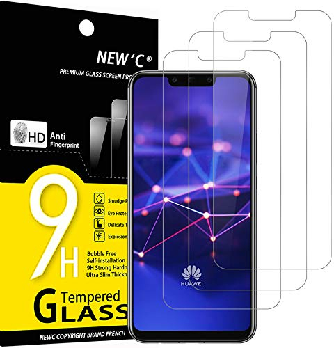 NEW'C 3 Stück für Huawei Mate 20 lite, Honor Play für Panzerglas, Frei von Kratzern, 9H Härte, HD Displayschutzfolie, 0.33mm Ultra-klar, Ultrabeständig