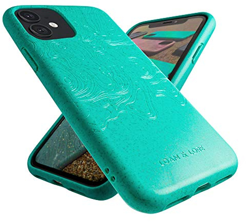 LOAM & LORE - Biodegradable and Compostable Eco iPhone 11 Case, Plant Based and Sustainable Protective Zero Waste Vegan Phone Cover (Mint)