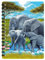 3D LiveLife Jotter - Dickhäuter von Deluxebase. Linsenförmiges 3D Elefant A6 Spiralblock. Ein liniertes Notizbuch mit Kunstwerken, die vom bekannten Künstler Michael Searle lizenziert wurden