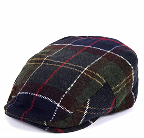 BARBOUR MHA0558-TN11 GALLINGALE Tartan Flat Cap Baskische Herren Schottisch (Größe 7 - M), Tartan Green Brown, 56