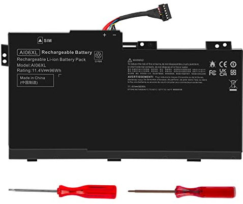 ASUNCELL 96Wh AI06XL Laptop Akku für HP ZBook 17 G3 Series Notebook HSTNN-LB6X HSTNN-C86C 808397-421 808451-001 808451-002 AI06096XL 11.4V 3cell