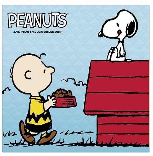 2024 Peanuts Monats-Wandkalender 16 Monate, 30,5 x 30,5 cm (DDW0482824)