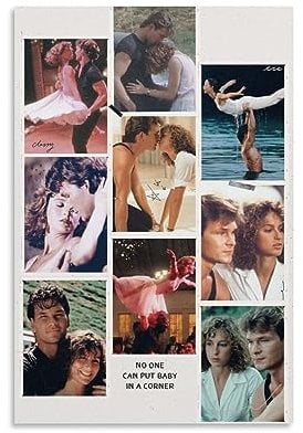 UMCHU Dirty Dancing Poster Dekorative Malerei Leinwand Wandkunst Wohnzimmer Poster Schlafzimmer Malerei,Wandkunst Bilddruck Moderne Familienzimmer Dekor 08x12inch(20x30cm)
