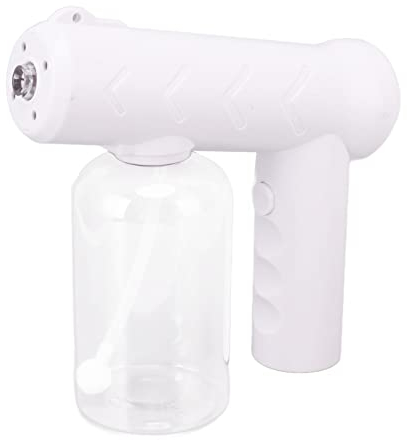 Natudeco Pulverizador De Limpieza Nano, Atomizador De Luz Azul Recargable, Atomizador De Alcohol Portátil De Mano para El Hogar, Jardín, Oficina, Escuela, 380ml