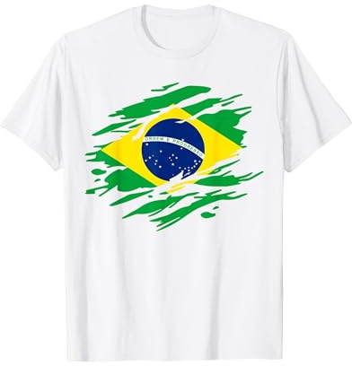 Chemise Brésil Drapeau Brésil T-Shirt
