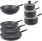 Russell Hobbs COMBO-8804 Shield 7-Piece Frying Pan Set – 20/24/28 cm Frying Pans, 16/18/20 cm Sauce Pans with Hardened Glass Lids, 28 cm Stir-Fry Pan, Non-Stick Coated