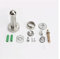 Türklopfer,Anschlagring für Haustür 6 stücke Silber Edelstahl Türstopper Softfang Türanschlag in gebürsteten Satin Nickel Wandhalterung (Color : Silver)