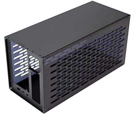 CASNO TH3P4G3 Boîtier de station d'accueil pour GPU Thunderbolt avec cadre en métal pour écran OLED Ventilateur de refroidissement pour alimentation Th3P4G3 compatible Thunderbolt GPU Dock Cadre en