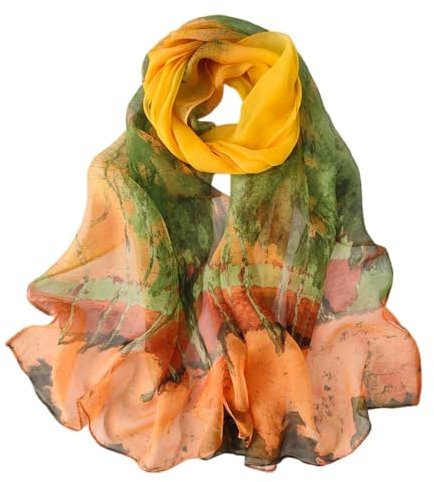 FAIRYGATE Elegante Schmale Damen-Stola für Zeremonie | Halstuch | Schultertuch | Leichter Schal B7218