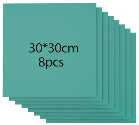 8 Stück Farbenfrohes Sperrholz Ohne Lackierung, 30x30 cm Blankes Sperrholz 3 mm Dick Lasergraviert Und -Geschnitten, Unbehandelte Holzplatten, Für Diy-3D-Modelle, Geschenkartikel (Grün)