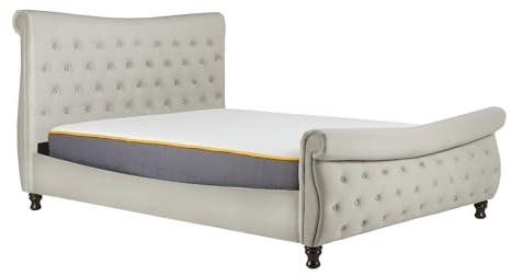Birlea, Copenhagen Fabric Bed, Warm Stone, 180cm