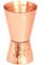 Copper jigger - Hammered and Laquered to prevent tarnishing and match your Moscow mule copper mugs - 1oz/2oz measuring shot glass for your cocktail mixing. Copper measuring cup.