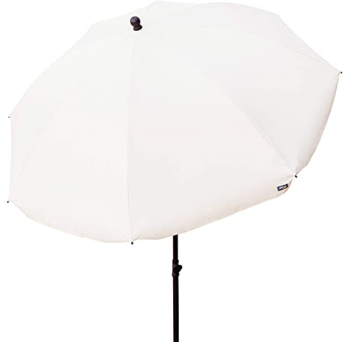Aktive 85303 - Sombrilla de jardín, con protección UV50, Ø240 cm, color beige, mástil 28-32 mm, mástil flexible, altura regulable, Sombrillas grandes, Aktive Garden