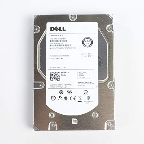 Dell Harddrive 450GB SAS6, 15K 3,5, R749K (Generalüberholt)