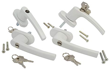 Brüder Mannesmann Sicherheits-Fenstergriffe, 4 Stück | M41131