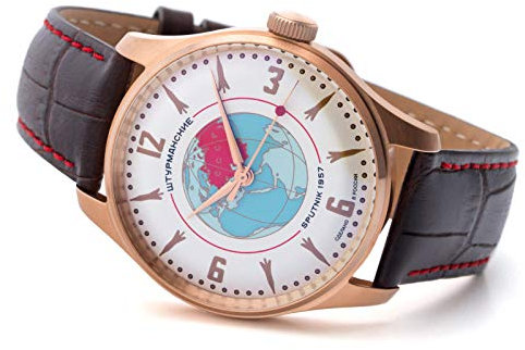Sturmanskie Herren-Armbanduhr Heritage Sputnik 1957 Russische Mechanische Uhr Handaufzug Russland 2609/3739432