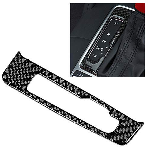 Qiilu Pannello del cambio Cornice del telaio Adesivo decorativo in fibra di carbonio Coperchio del rivestimento del pannello del cambio adatto per Aud i 8V 2014-2019