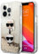 KARL LAGERFELD KLHCP13XKICGLD Hülle für iPhone 13 Pro Max 6,7 golden Liquid Glitter Karl&Choupette Head