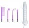 Healifty Portable Handheld High Frequency Facial Skin Wand Machine High Frequency Facial Machine with 4 Pcs Argon Gas Wand UK Plug (White), 23X2.5X2.5CM