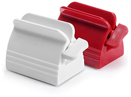 2 Stücke Toothpaste Squeezer - Tubenquetscher Zahnpasta Squeezer, Roll-Quetscher Tube Zahnpasta Quetscher Standplatz Drehen Zahnpastaspender für Badezimmer