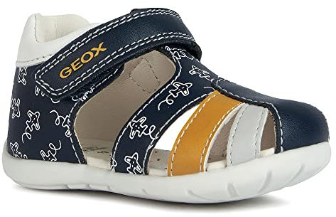 Geox Bébé garçon B Elthan Boy Sandale, Bleu Marine, 22 EU