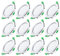 LED Einbaustrahler 230V Dimmbar Ultra flach 7W Deckenspots IP44 Einbauleuchten Deckenstrahler Warmweiß 3000K Neutralweiß 4000K Kaltweiß 6500K Einbauspots für Badezimmer Wohnzimmer, Chrom, 12er Set